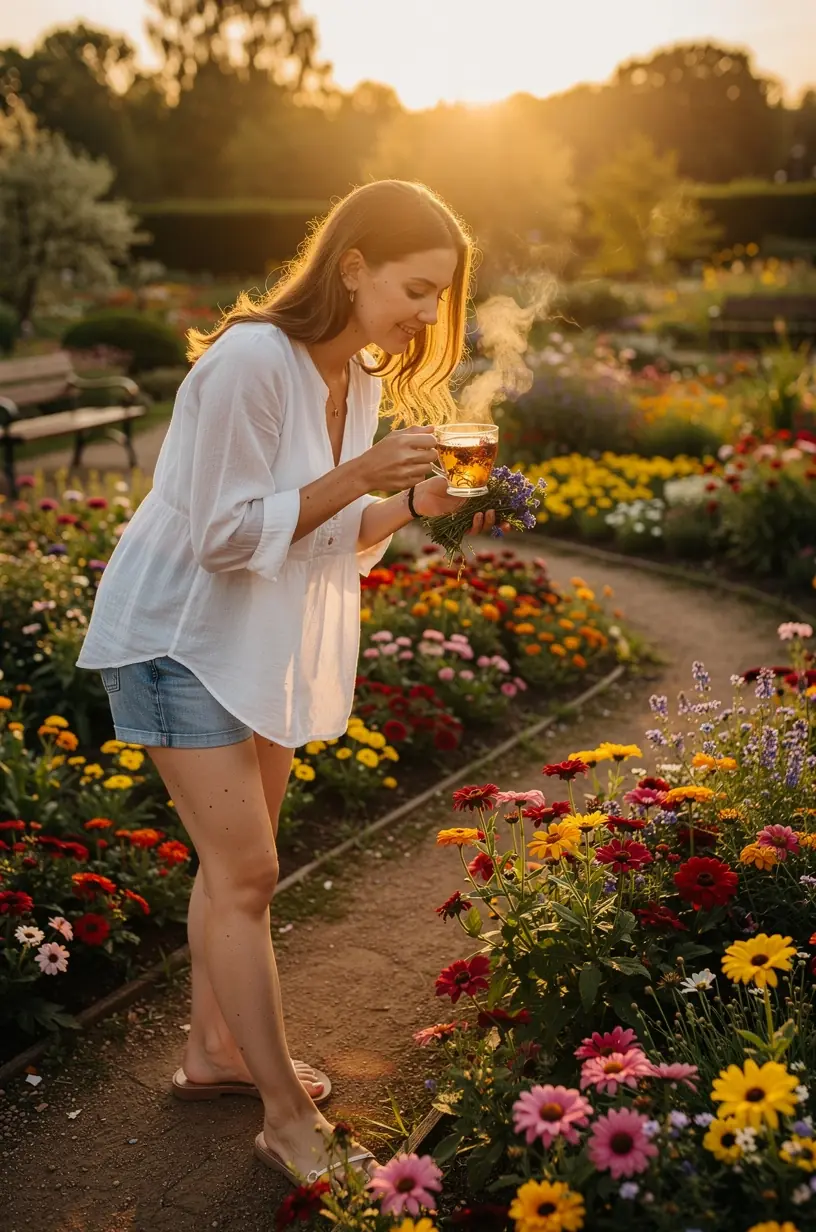 Paprastas žingsnis po žingsnio žolelių arbatos ruošimo vadovas su aiškiais žingsniais ir iliustracijomis.