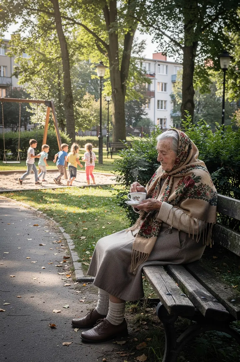 Natūralių žolelių arbatos puodelis ant medinio stalo su garuojančiu vandeniu.